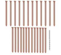 Ujjdwiurgh 25 clavos de cobre para tocones de árbol de 3.14 pulgadas de largo, clavos de cobre puro a granel con broca para quitar clavos de tocón para árbol