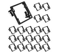 Ujjdwiurgh 2GANG Equipo de Soporte de Montaje de Bajo Voltaje para Paneles de Yeso Multiusos para LíNeas TelefóNicas, Cables de Red, 20 Piezas