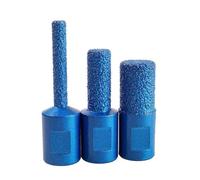 Ujjdwiurgh 3 brocas de fresado soldadas con rosca M10 de alta calidad para azulejos de cerámica, mármol y vidrio