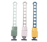 Ujjdwiurgh 3 estantes para colgar ropa con marco de ventana, portátil, para interiores, 8 agujeros, ajustable, para el hogar