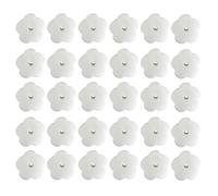 Ujjdwiurgh 30 esponjas de filtro tipo flor blanca, filtro de espuma de aceite, filtro de esponja de piscina, absorbente de aceite, tipo flor para bañera de piscina