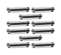 Ujjdwiurgh 30PCS Bollos de Brioche Tubos de Cannoli de Pan Brioche Formas de Cannoli de Acero Inoxidable Molde de PasteleríA Danesa de Cuerno de Crema Antiadherente