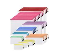 Ujjdwiurgh 32 bolsas de malla con cremallera, como se muestra, 8 tamaños, bolsas de malla con cremallera para organización para viajes, suministros de oficina