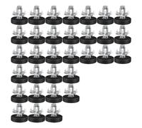 Ujjdwiurgh 32 niveladores ajustables de rosca M6 para muebles, patas de silla, niveladores ajustables para patas de muebles, fácil de instalar