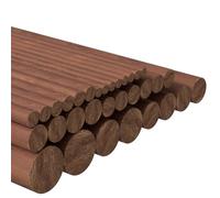 Ujjdwiurgh 32 varillas de madera de nogal de 7 tamaños de 6 pulgadas de largo, varillas de madera de 4/6/8/10/12/15/18 mm