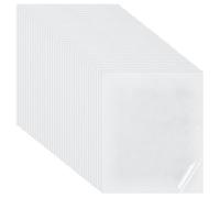 Ujjdwiurgh 36 hojas adhesivas de doble cara para planchar de 9.8 x 11 pulgadas, parche de película adhesiva termofusible para reparación de telas mágicas