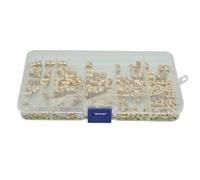 Ujjdwiurgh 380 Piezas de Inserciones Roscadas M2/M2.5/M3//M5/M6 Kit Surtido de Inserciones de Tuercas de Rosca Hembra de LatóN Moleteado