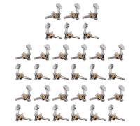 Ujjdwiurgh 3L3R - Juego de 30 clavijas de afinación de cuerda de guitarra 1:18, clavijas de afinación para guitarra acústica o eléctrica, color plateado