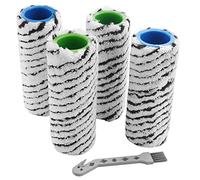 Ujjdwiurgh 4 cepillos de rodillo para FC7 FC7 Premium FC5 FC5 FC5 Premium FC3 piezas de limpiador de suelos inalámbricos