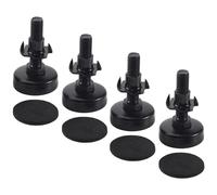 Ujjdwiurgh 4 niveladores de muebles resistentes para nivelar muebles, patas ajustables para armarios, mesas, sillas, elevadores