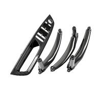 Ujjdwiurgh 4 piezas de panel de interruptor de elevación de ventana interior de coche para E70 E71 E72 X5 X6 2007-2014 fibra de carbono