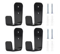 Ujjdwiurgh 4 soportes de pared para palos de hockey, estante de exhibición de palos de golf, palo de hockey, para colgador horizontal para pared del hogar