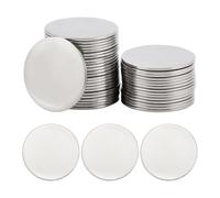 Ujjdwiurgh 40 piezas de discos en blanco impresos de acero inoxidable a granel, joyería para manualidades, etiquetas de nombre, collares, aretes, suministros de grabado