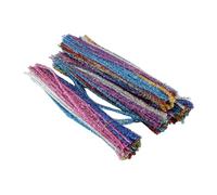 Ujjdwiurgh 400 limpiadores de tuberías, 10 colores surtidos, tallos de chenilla, suministros de manualidades, limpiadores de tuberías con purpurina para manualidades