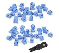 Ujjdwiurgh 400 unidades de puertos RJ45 Ethernet LAN Hub anti polvo cubierta de enchufe protector con cerradura y llave patentados