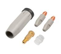 Ujjdwiurgh 5 boquillas de protección de revestimiento de 24 KD de 1,0 mm MIG para soplete de gas, soporte de punta de boquilla de soldadura MIG de 24 KD