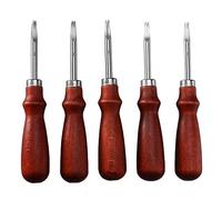 Ujjdwiurgh 5 Bordeadoras de con Manejar de, Herramientas de Tallado de DIY una Mano, Pala para Biselar, Adelgazamiento de Bordes