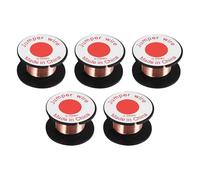 Ujjdwiurgh 5 carretes de alambre esmaltado de cobre de 0,1 mm de diámetro