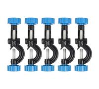 Ujjdwiurgh 5 soportes de abrazadera de laboratorio, cuerpo de aleación de aluminio, soporte de abrazadera de laboratorio de ángulo recto