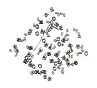 Ujjdwiurgh 50 abrazaderas de cuerda de alambre de 3 mm para clip de sujeción de cable, tornillo ajustable, accesorios de fijación de metal de cobre