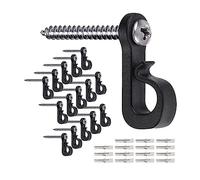 Ujjdwiurgh 50 ganchos para colgar luces de Navidad + tornillo para garaje, fiesta de Año Nuevo, al aire libre, alambre de fácil liberación