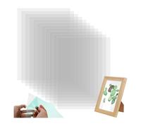 Ujjdwiurgh 50 hojas de acetato transparente, hojas de plástico transparente, tarjetas de grabado térmico para marcos de fotos de álbumes de recortes
