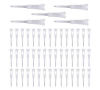 Ujjdwiurgh 50 piezas de camiseta de golf de plástico de doble capa, suave, de baja resistencia, asiento de golf, herramienta de entrenamiento de golf, color blanco