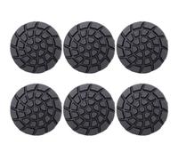 Ujjdwiurgh 6 almohadillas de pulido de suelo de resina para terrazo de 4 pulgadas, grano 50