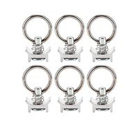 Ujjdwiurgh 6 anillos de acero inoxidable, ganchos para altavoz, anillos colgantes, marco de avión, piezas de repuesto para colgantes de luz