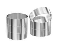 Ujjdwiurgh 6 anillos para hamburguesas, molde para hamburguesas, moldes de anillo grandes de 4 pulgadas para cocinar, huevos fritos, migas, panqueques