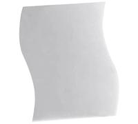 Ujjdwiurgh 6 calcomanías de espejo de onda 3D para bricolaje, plateadas, calcomanías acrílicas para murales, calcomanías reflectantes extraíbles para decoración del hogar