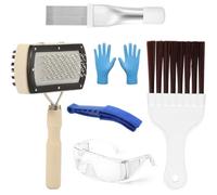 Ujjdwiurgh 6 cepillos limpiadores de bobina de CA, cepillo de limpieza de aletas de condensador de aire acondicionado de doble cara para refrigerador doméstico