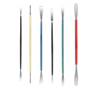 Ujjdwiurgh 6 herramientas para esculpir arcilla, herramientas de cerámica de cerámica, juego de tallado de cerámica de acero inoxidable de 6.1 pulgadas