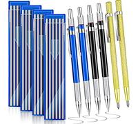 Ujjdwiurgh 6 lápices de carburo para soldadores con 48 recambios redondos, marcadores de soldadura de metal para soldador de acero