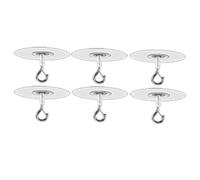 Ujjdwiurgh 6 piezas de accesorios sin taladrar, ganchos adhesivos de techo, ganchos de techo autoadhesivos para palomitas de maíz, hormigón texturizado, pared de techo