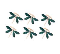 Ujjdwiurgh 6 servilleteros de libélula para boda, mesa de comedor, fiesta, uso diario, Navidad, Acción de Gracias, decoración de mesa, etc