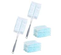 Ujjdwiurgh 60 Recambios de Plumero ElectrostáTico para Limpieza con 2 Asas para Muebles de Techo del Hogar, Polvo Multisuperficie