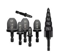 Ujjdwiurgh 7 piezas de acero negro, 6 unidades, expansor de tubo, 5 en 1, expansor de tubería de cobre para aire acondicionado
