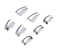 Ujjdwiurgh 7 piezas de embellecedores cromados para interruptor de puerta interior de coche para accesorios modelo S/X