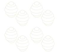 Ujjdwiurgh 8 marcos de corona de alambre de abeja, decoración de primavera y verano, para patio, porche, adecuado para decoración del hogar y al aire libre