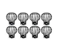 Ujjdwiurgh 8 protectores de canalón de plástico, protector de hojas de bajante, filtro de bajante, protector de suciedad de desechos de tubería de drenaje, cubierta de drenaje fácil de usar