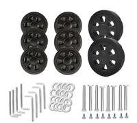 Ujjdwiurgh 8 ruedas de repuesto para maleta, 60 mm de grosor, 12 mm de grosor, ruedas de repuesto de ruedas de equipaje A