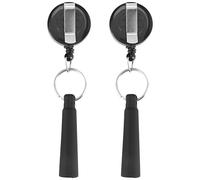 Ujjdwiurgh 8 soportes retráctiles de silicona elástica para lápices, bolígrafo retráctil para carpintería, llavero retráctil