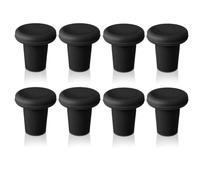 Ujjdwiurgh 8 tapones de silicona para botellas de vino, cerveza, champán, almacenamiento de vino, mantiene el sabor original