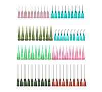 Ujjdwiurgh 80 agujas dispensadoras de punta roma en 8 tamaños, agujas romas, aplicadores para uso adhesivo, industrial y jeringa