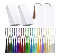 Ujjdwiurgh 80 marcapáginas en blanco de transferencia de calor para cumpleaños, temporada escolar, temporada de graduación, Navidad, día de San Valentín, día de la madre, día del padre y otros regalos