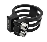 Ujjdwiurgh Abrazadera para tija de sillín de bicicleta, clip de aleación de aluminio de 34,9 mm, piezas de ciclismo de montaña