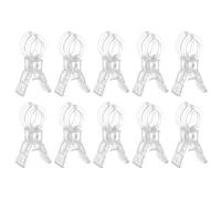 Ujjdwiurgh Abrazaderas de resorte de plástico transparente para telón de fondo de 3.5 pulgadas, resistentes para arco de globos, paquete de 10 unidades, grandes para clips de arco de globos