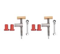 Ujjdwiurgh Abrazaderas para perros de banco de carpintería con juegos de tope para perros, abrazadera de clip, herramientas de carpintería (19 mm) C