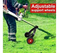 Ujjdwiurgh Accesorio de rueda para cortacésped, rueda auxiliar para cortacésped, adecuado para cortacésped, desbrozador, cortador de cepillo, jardín